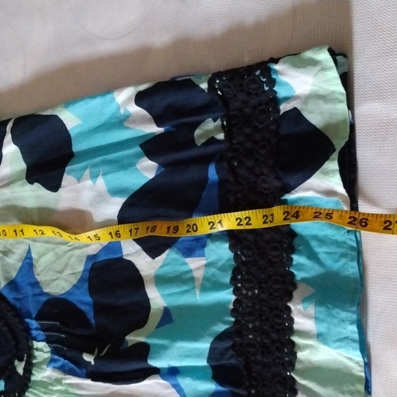 Crown & Ivy | Petite L abstract floral print tunic top - Picture 10 of 11